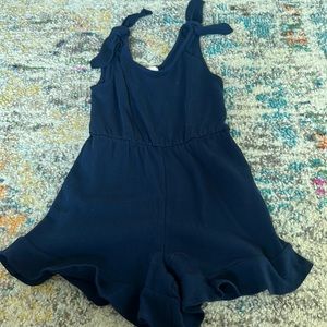 navy gb girls romper